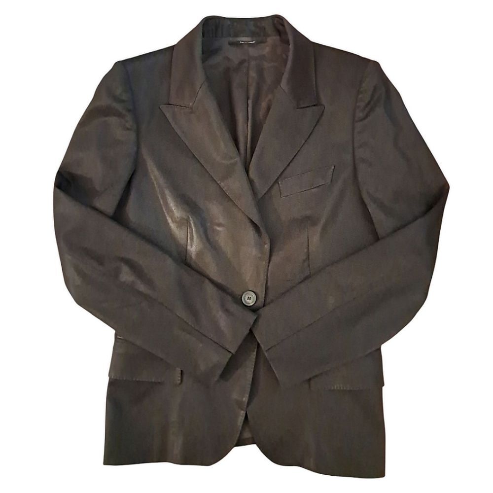 GUCCI Uniform Blazer & Pant Suit, Size IT 44 Jacket / 42 Pant, Brown - Picture 4 of 14